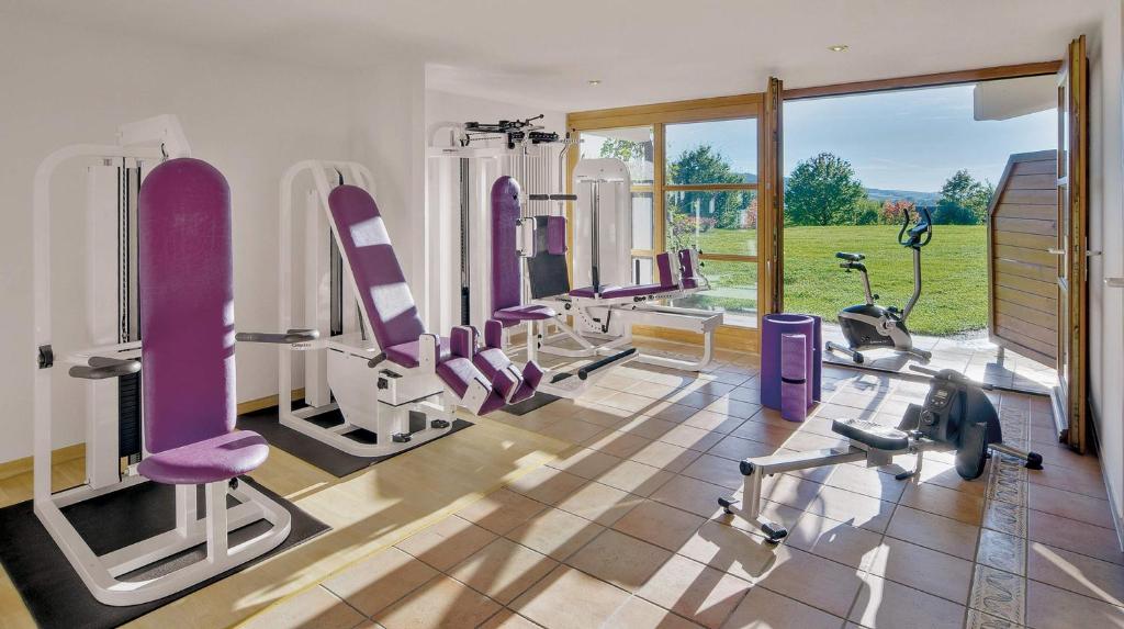 Fitness centrum a/nebo fitness zařízení v ubytování Apart Hotel am Sonnenhügel