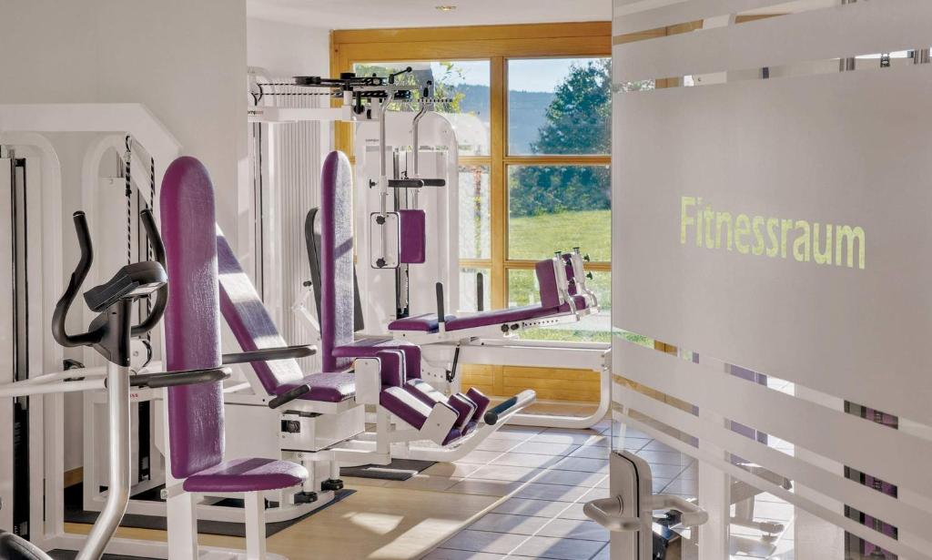 Fitness centrum a/nebo fitness zařízení v ubytování Apart Hotel am Sonnenhügel
