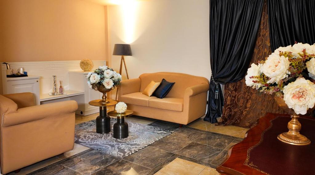 Posezení v ubytování Regina di Saba - Hotel Villa per ricevimenti