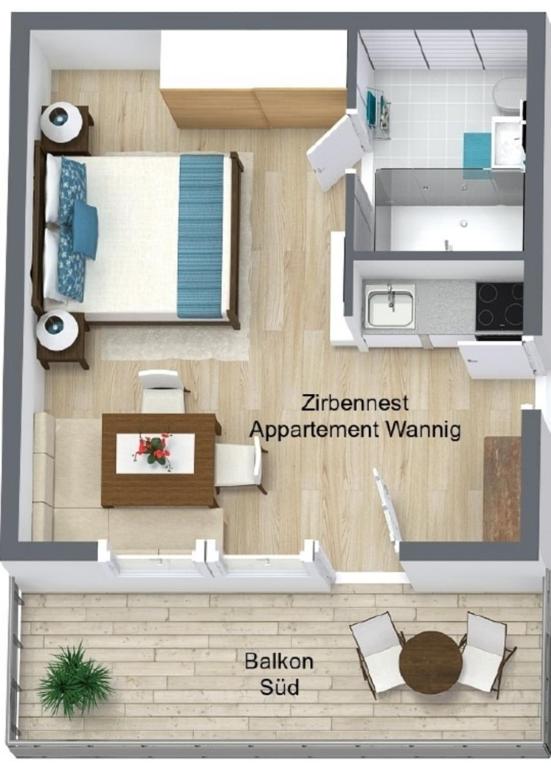 Kuchyňa alebo kuchynka v ubytovaní Apartment Wannig