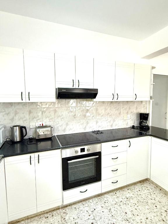 Cuisine ou kitchenette dans l'établissement Himonas Apartments