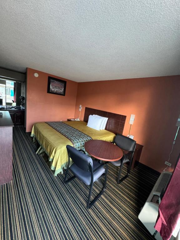 Ein Sitzbereich in der Unterkunft labh inc Motel