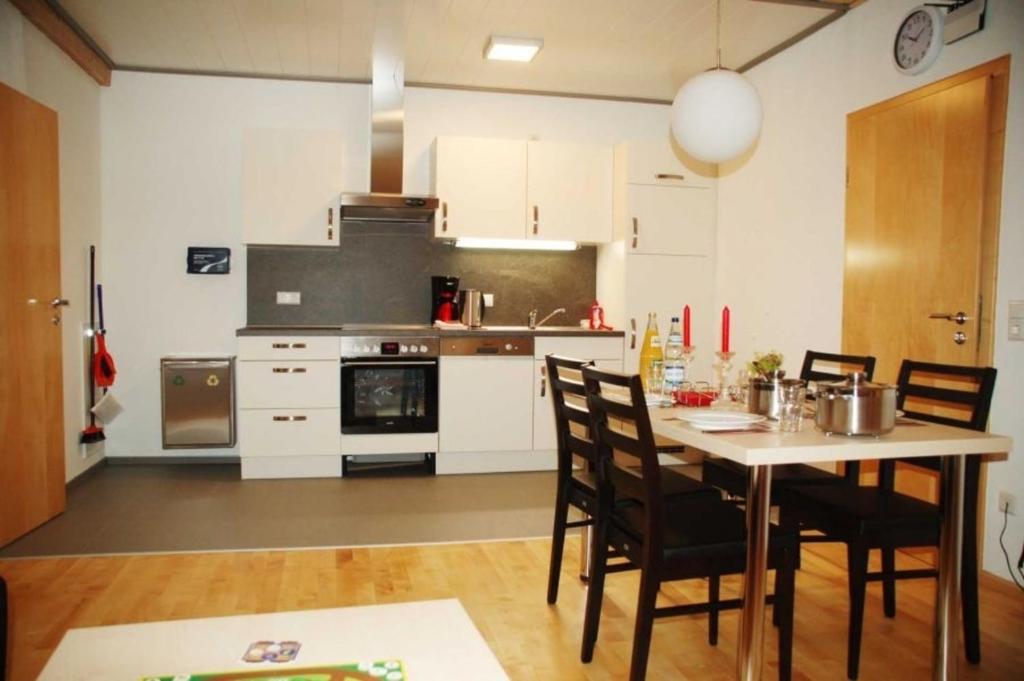 Dapur atau dapur kecil di Ferienwohnung 8