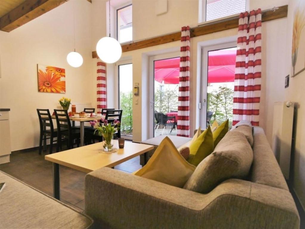 Posezení v ubytování Ferienwohnung 5