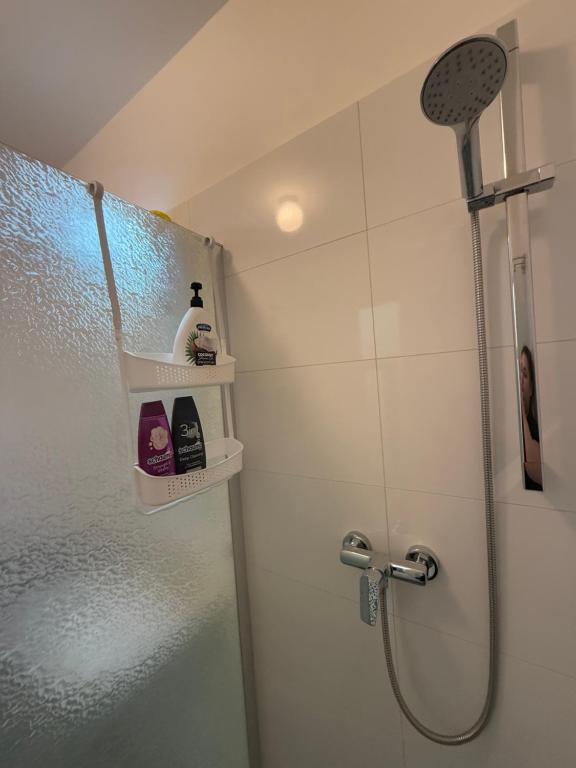 Koupelna v ubytování Apartmán Queen