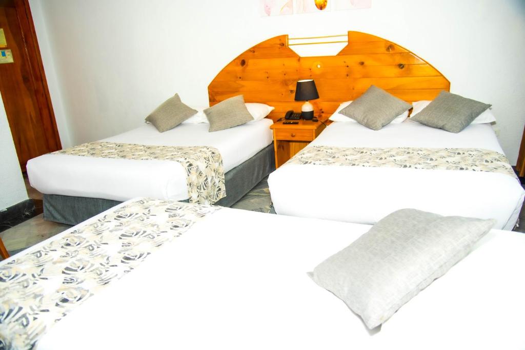 Postel nebo postele na pokoji v ubytování Hotel la Giralda