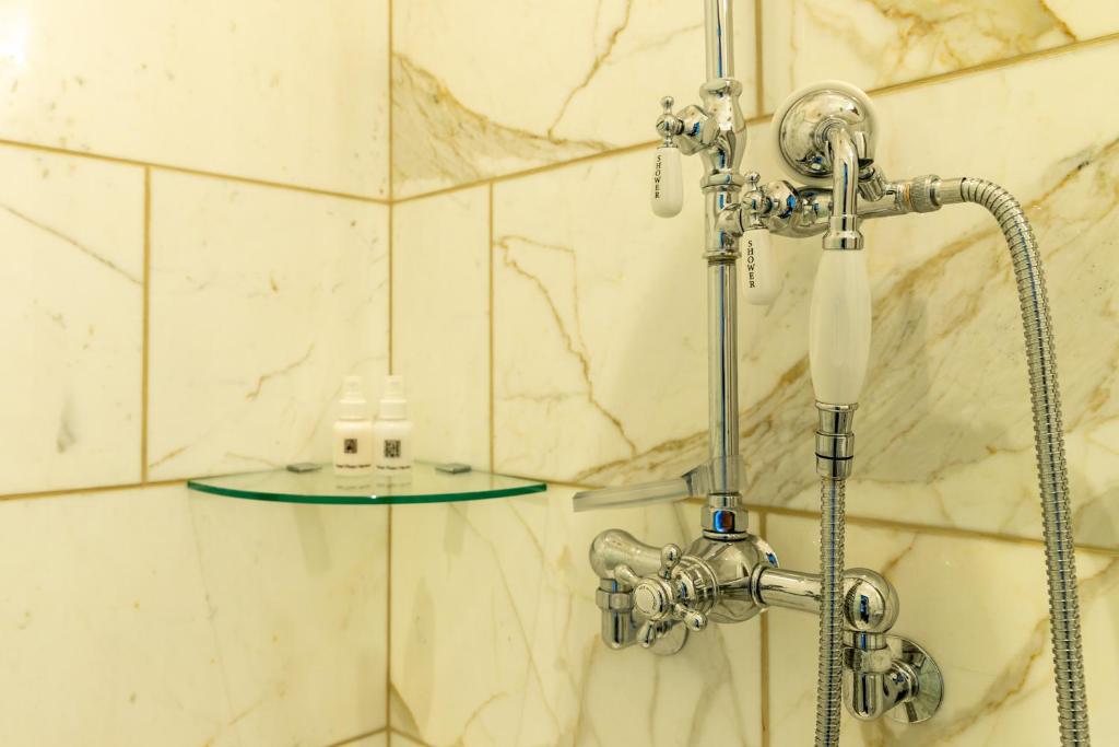 Koupelna v ubytování Hotel Plaza Herrera