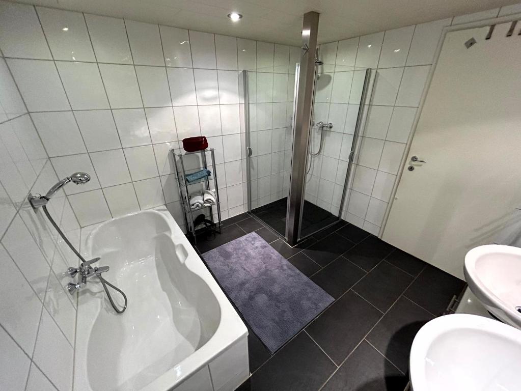 Koupelna v ubytování Ferienwohnung Schneider