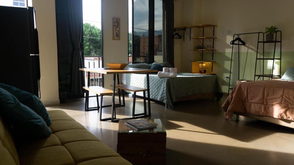 Posezení v ubytování Selva House