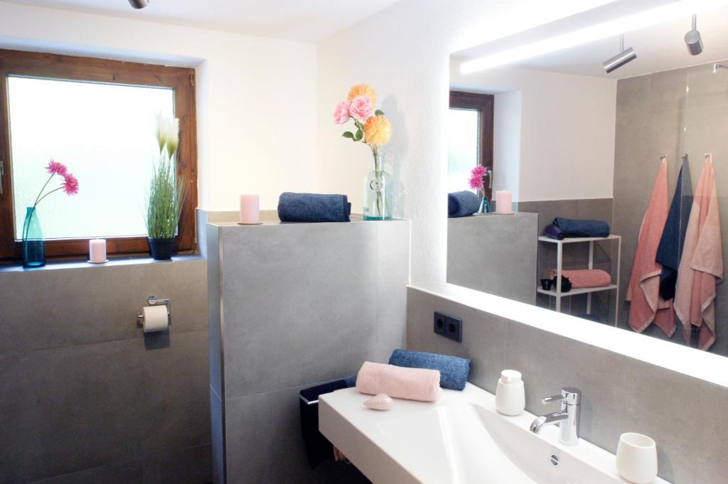 Koupelna v ubytování HauserA Appartement