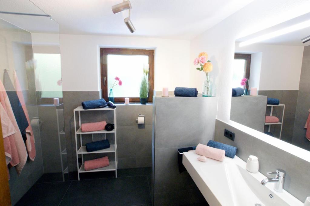 Koupelna v ubytování HauserA Appartement