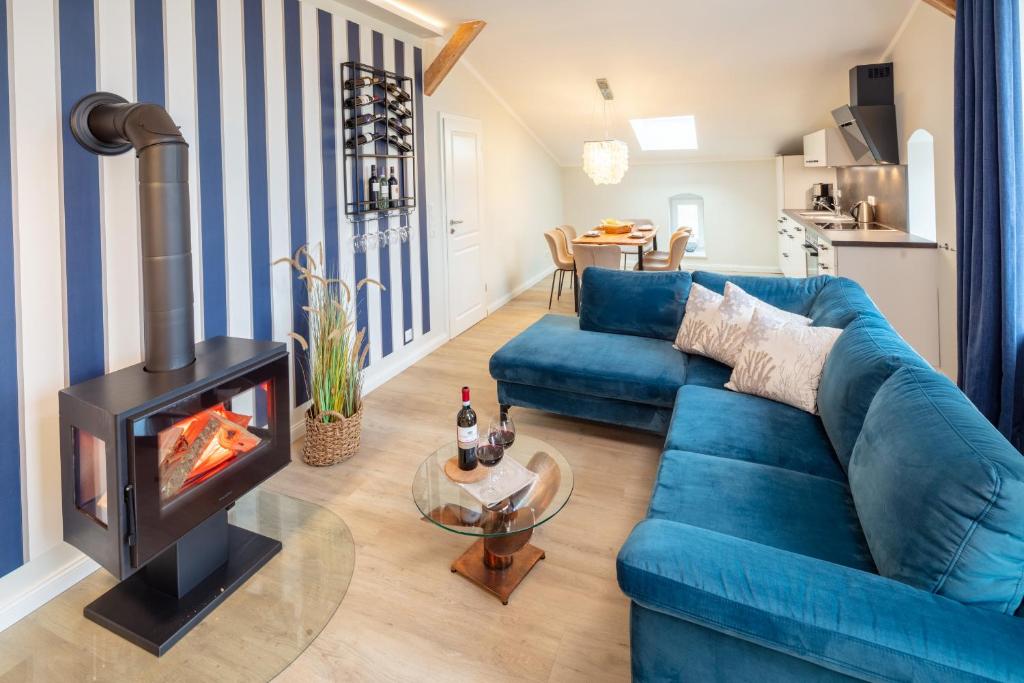 Χώρος καθιστικού στο Casa Mare