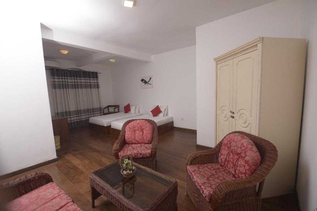 Posezení v ubytování Chaminrich villa