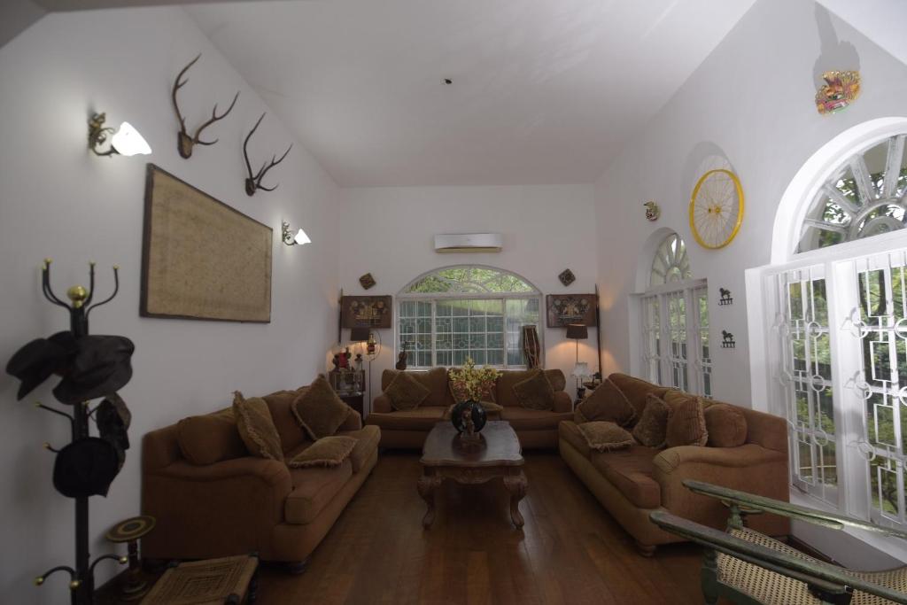 Posezení v ubytování Chaminrich villa