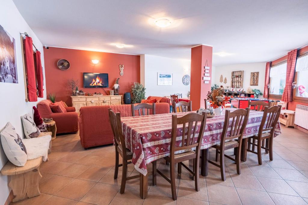 Posezení v ubytování Chalet Primula