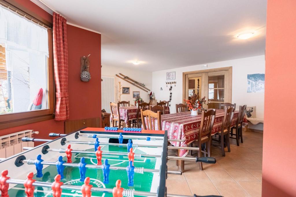 Herní místnost v ubytování Chalet Primula