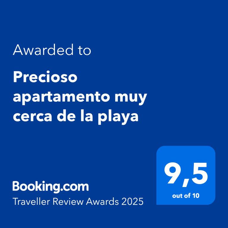 Certifikát, ocenenie alebo iný dokument vystavený v ubytovaní Precioso apartamento muy cerca de la playa
