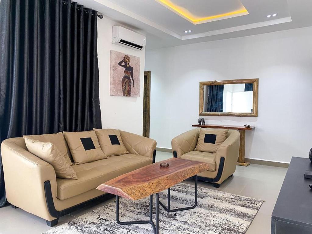 Posezení v ubytování Accommodation Guru