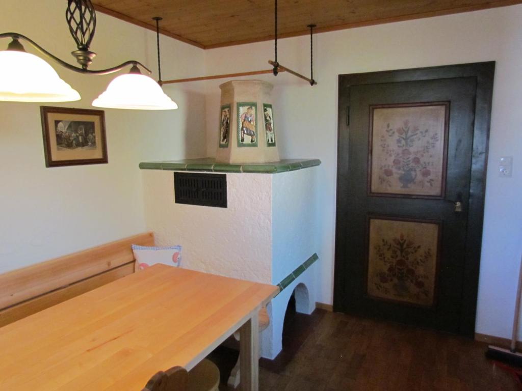 Kuchyň nebo kuchyňský kout v ubytování Haus Erle