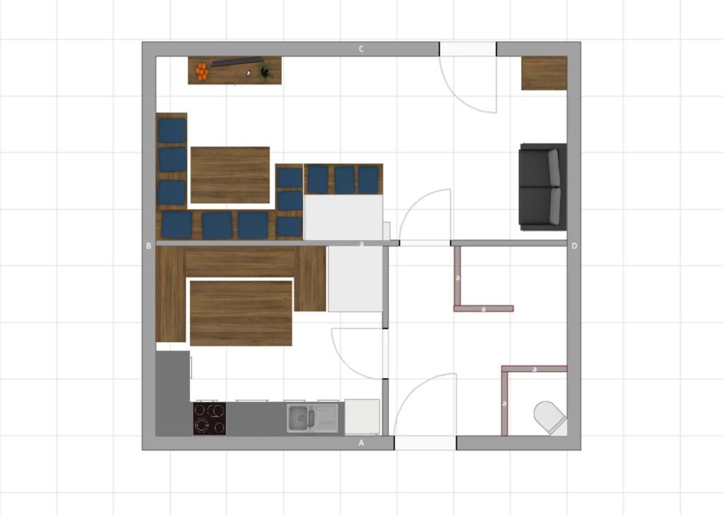 Půdorys ubytování Haus Erle