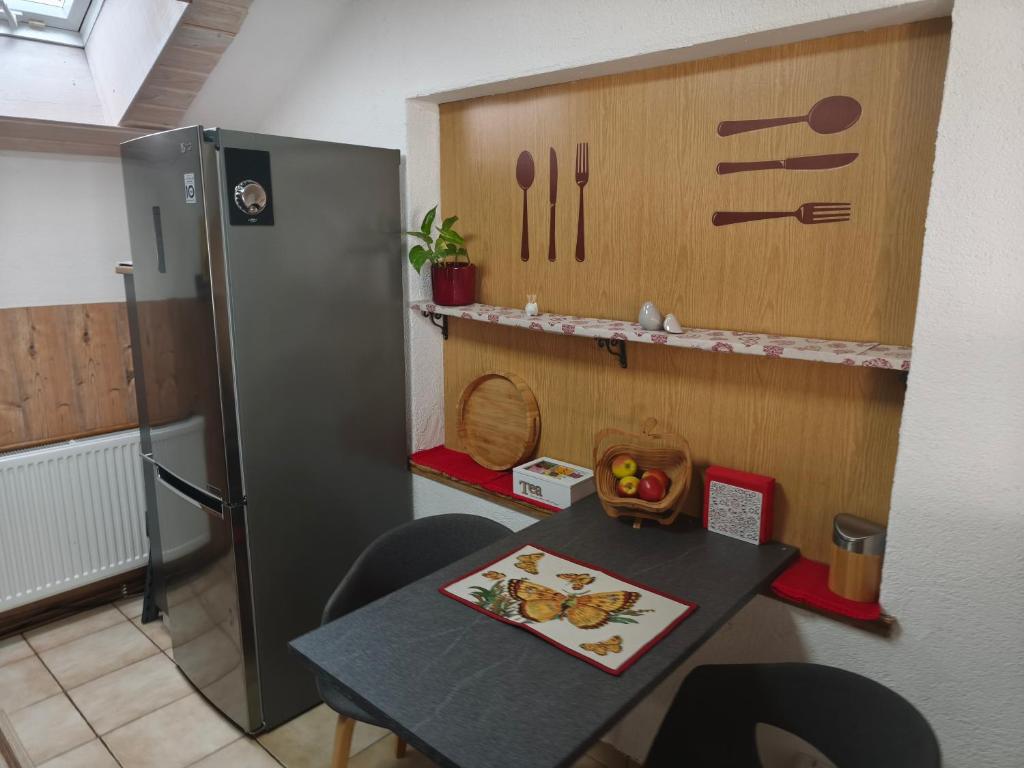 Kuchyň nebo kuchyňský kout v ubytování Haus Röte