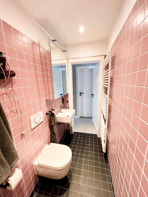 Koupelna v ubytování Wohnung Hannes
