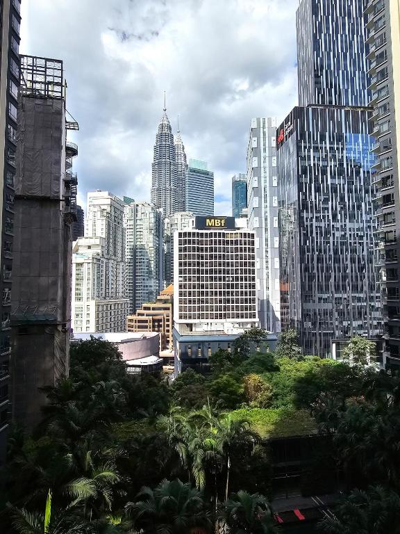 Nespecifikovaný výhled na destinaci Kuala Lumpur nebo výhled na město při pohledu z apartmánu