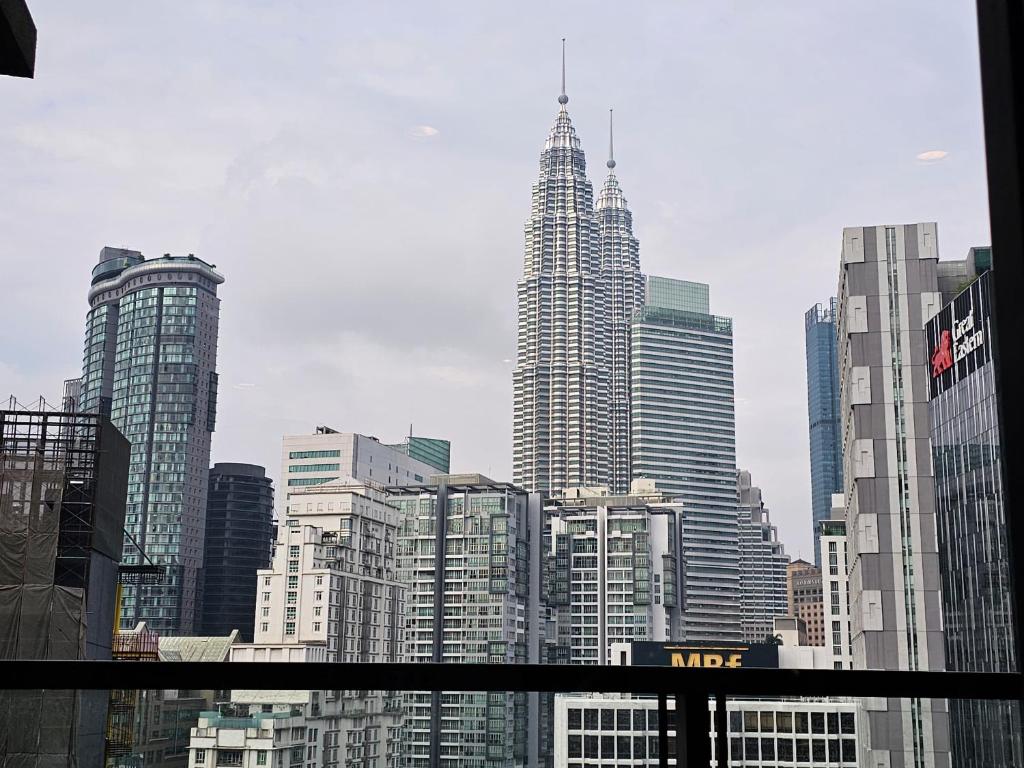 Nespecifikovaný výhled na destinaci Kuala Lumpur nebo výhled na město při pohledu z apartmánu