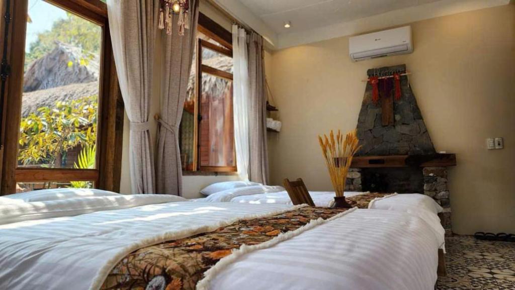 Mai Chau Moment Spa & Resort - 山景山脉的四倍房间