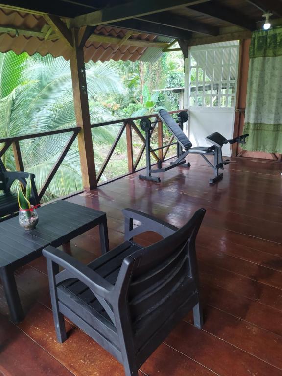 Balkón nebo terasa v ubytování Hostal ojo de agua