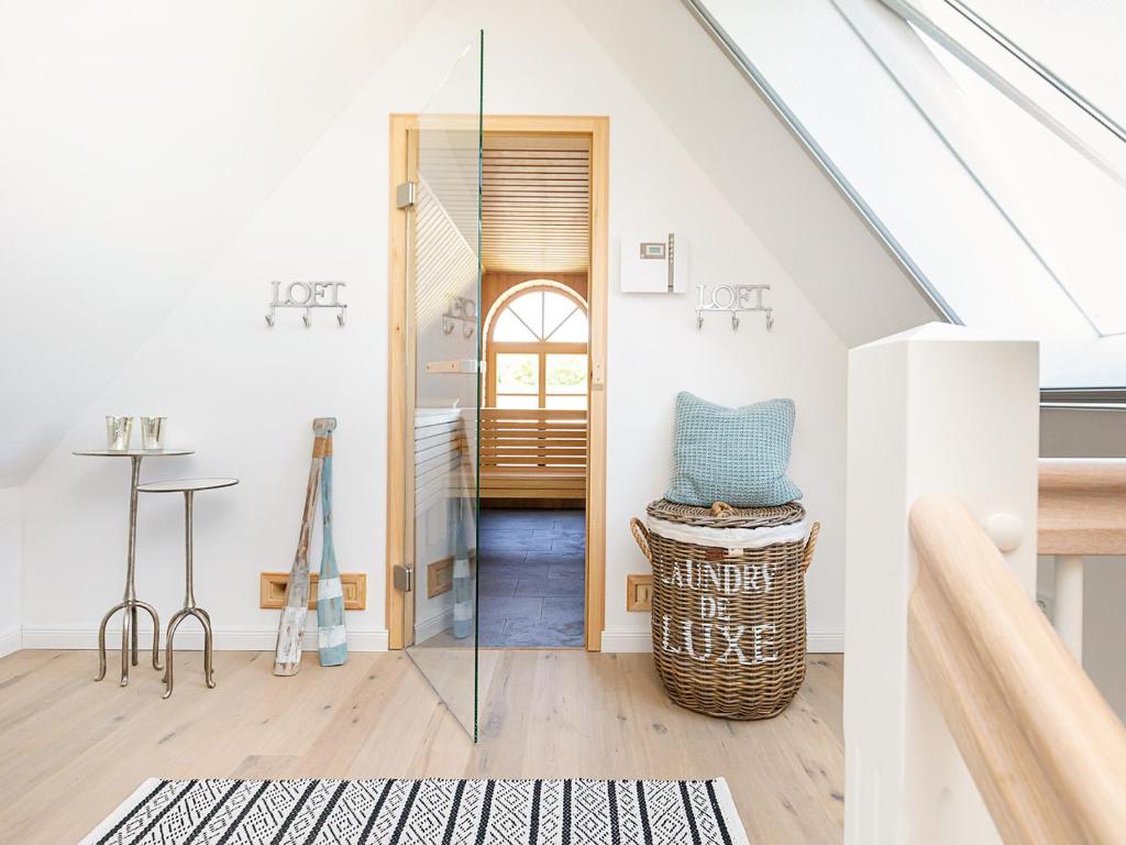 Postel nebo postele na pokoji v ubytování Ferienhaus "Wunderbar" Schwedengang 12