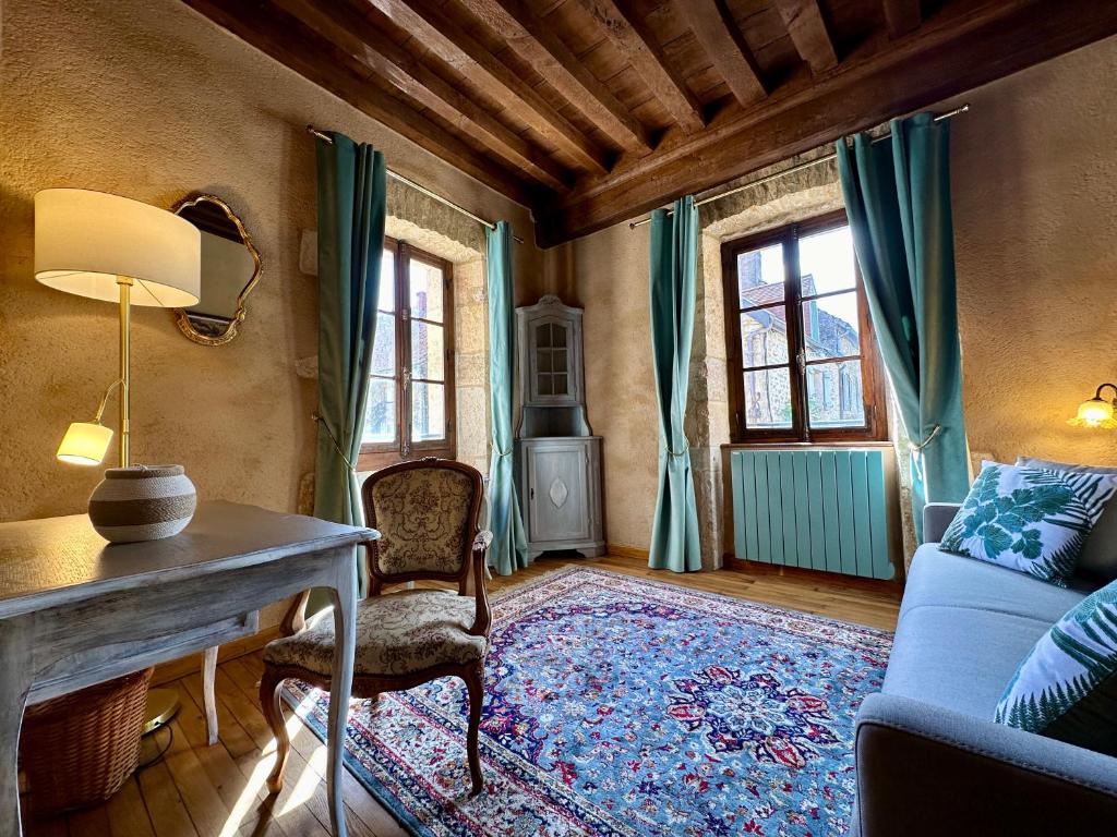 Posezení v ubytování Gite, chambre d hôte L échoppe est belle