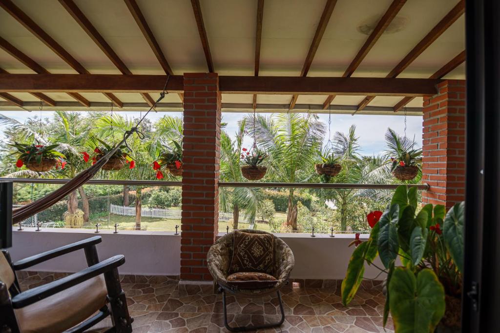 Balkón nebo terasa v ubytování Finca Hotel 12 Palmas- Aeropuerto JMC