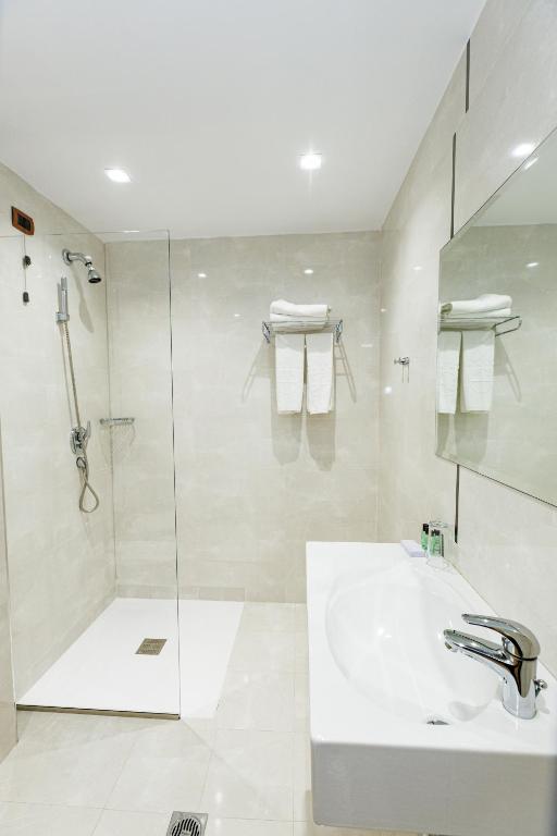Koupelna v ubytování Hotel Fieri