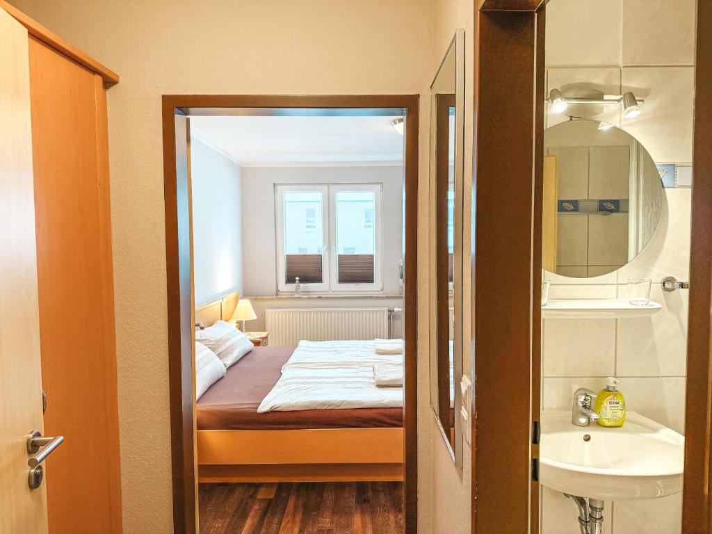 Koupelna v ubytování Haus Leuchtfeuer