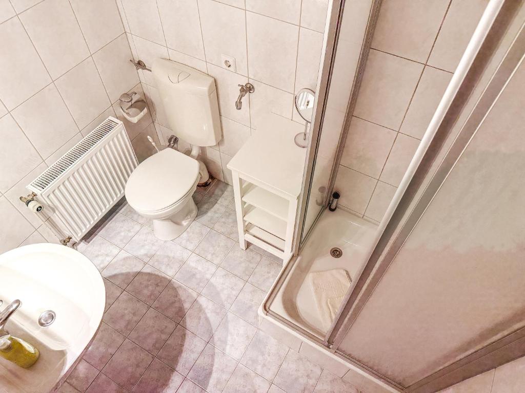 Koupelna v ubytování Haus Leuchtfeuer