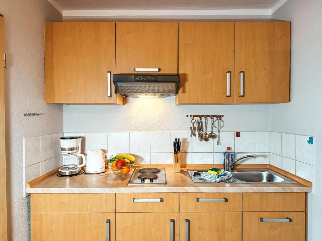 Kuchyň nebo kuchyňský kout v ubytování Haus Leuchtfeuer