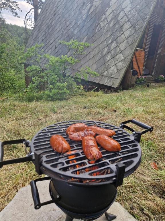 Gril dostupný pro hosty v prázdninového domu