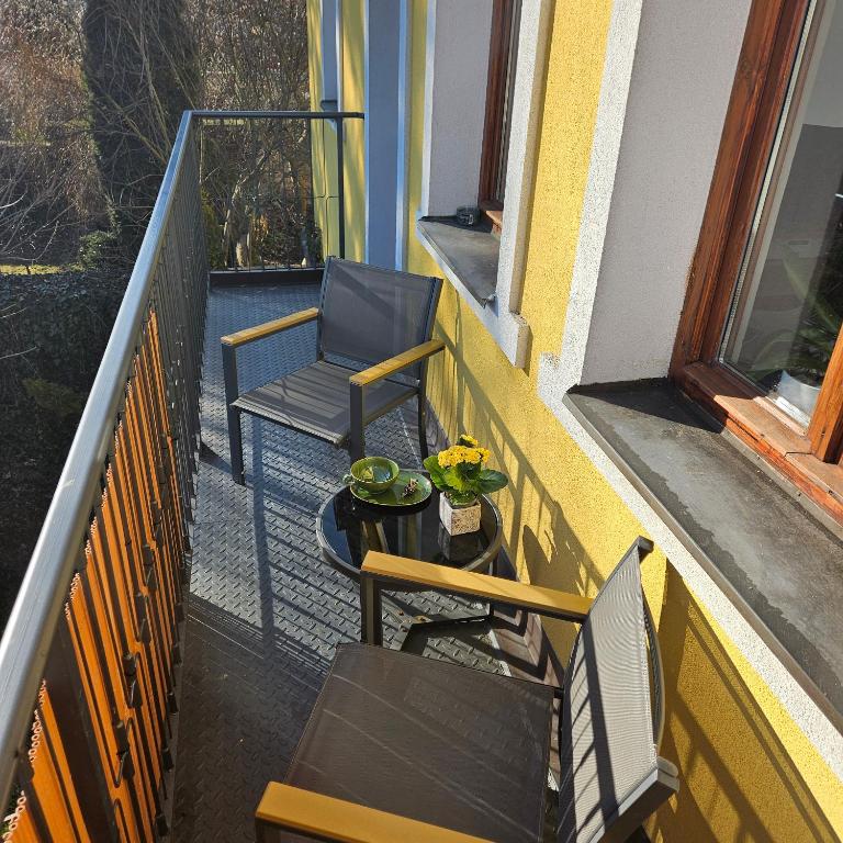 Balkón nebo terasa v ubytování Apartment Salamander