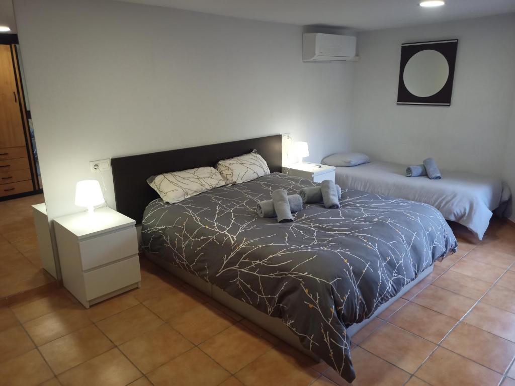 Postel nebo postele na pokoji v ubytování Chalet con piscina LUA HOME