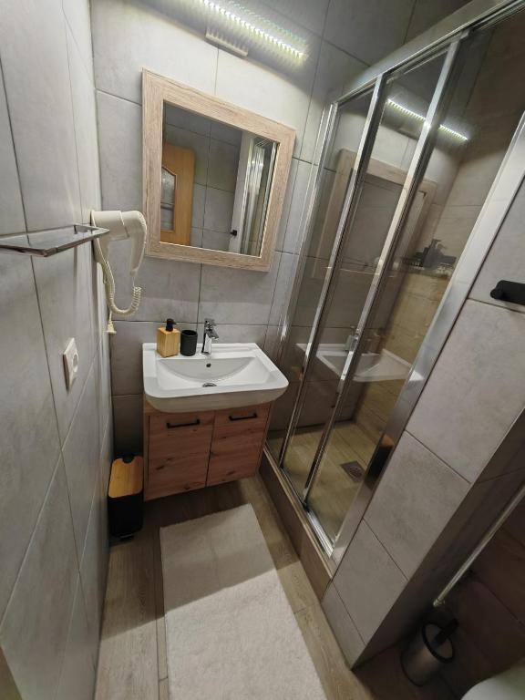 Koupelna v ubytování Apartmán Stella, Vysoké Tatry
