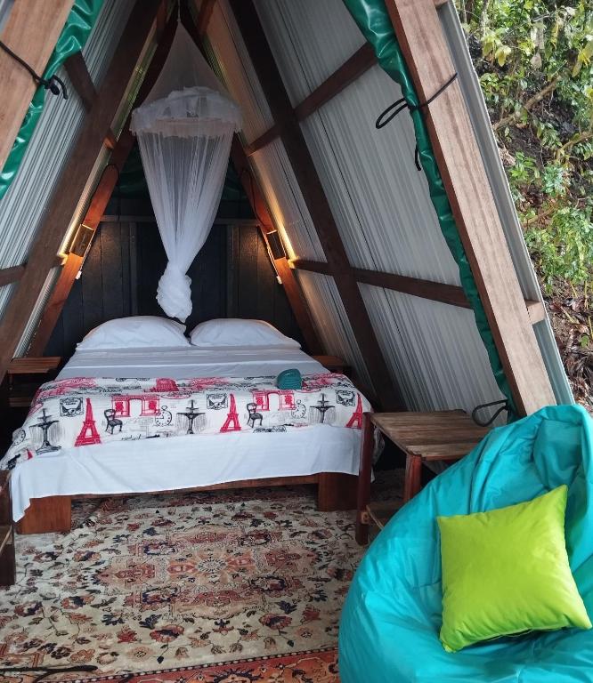 Letto o letti in una camera di Casa Origen