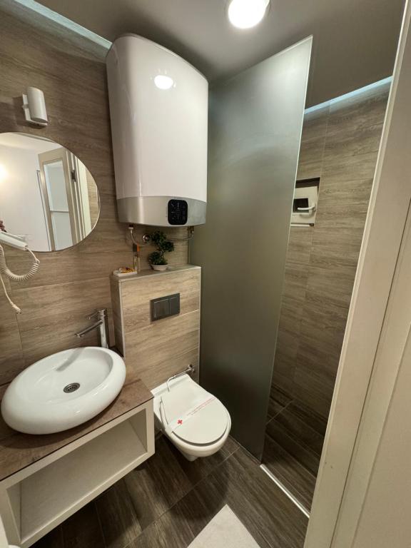 Koupelna v ubytování Guesthouse Biser