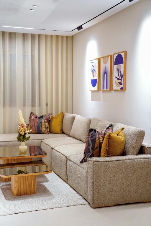 Posezení v ubytování Suites El Ghailani
