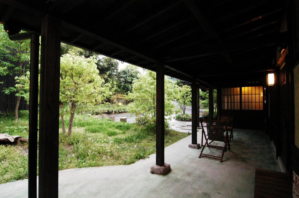 旅館ななかまどにある庭