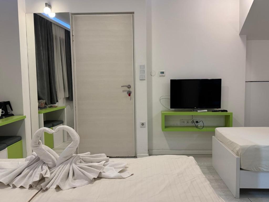 TV a/nebo společenská místnost v ubytování Guesthouse Biser