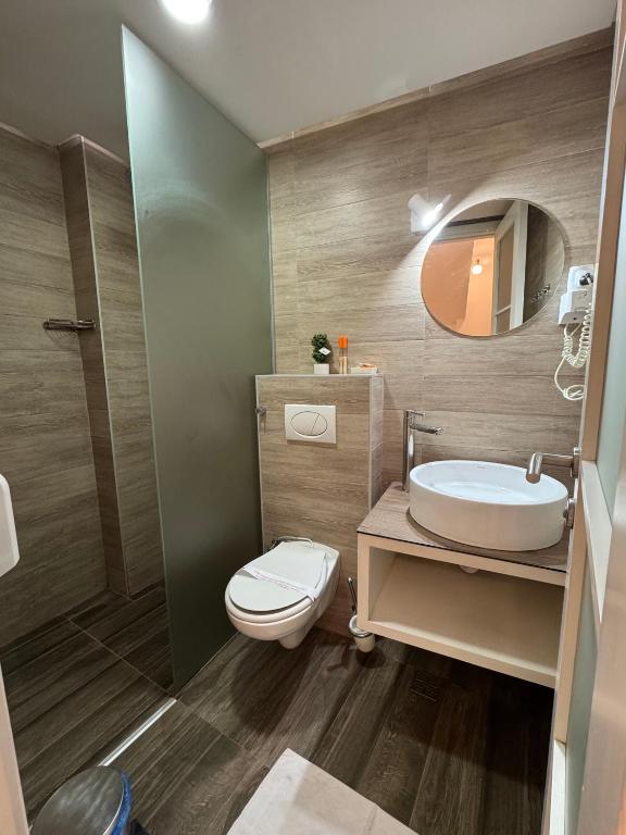 Koupelna v ubytování Guesthouse Biser
