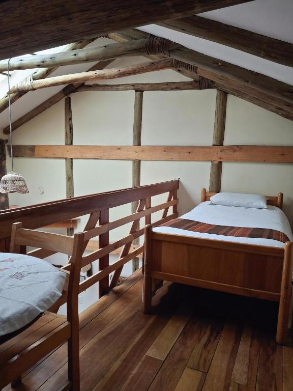 Postel nebo postele na pokoji v ubytování Casona La Recoleta