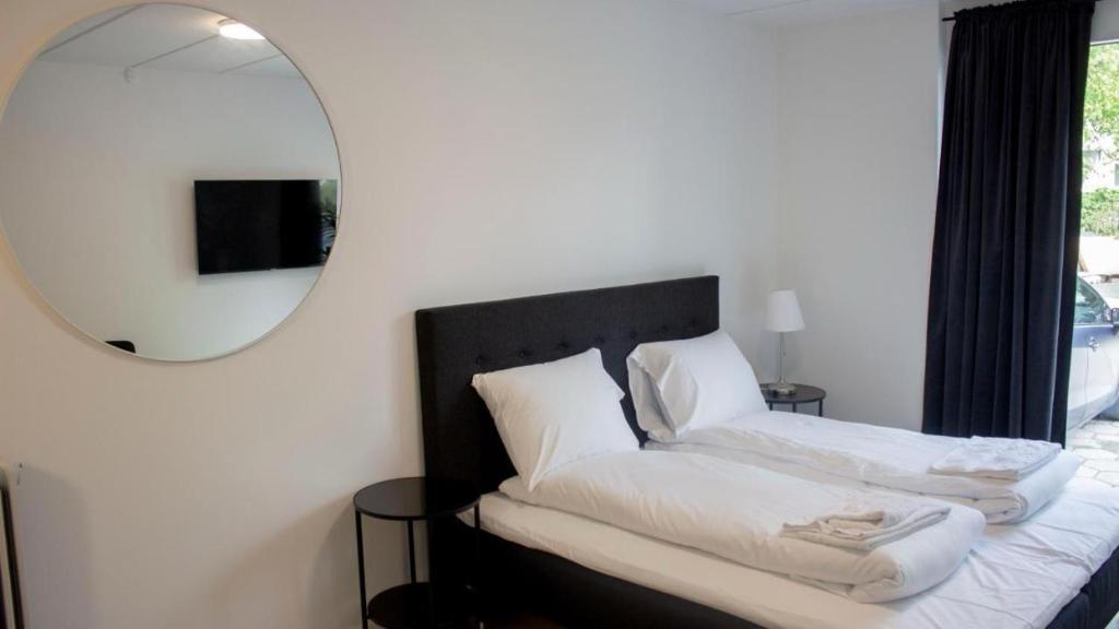 Postel nebo postele na pokoji v ubytování Apartment, Taastrup