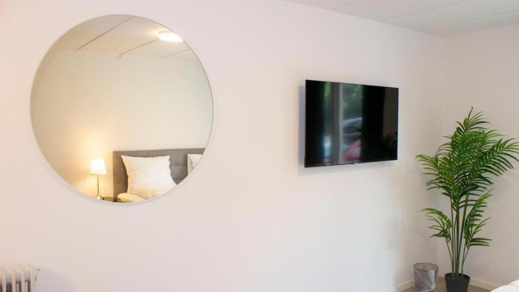 TV a/nebo společenská místnost v ubytování Apartment, Taastrup